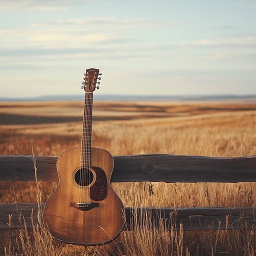 A soothing instrumental featuring acoustic guitar, painting a picture of the endless plains and the quiet beauty of the american countryside.