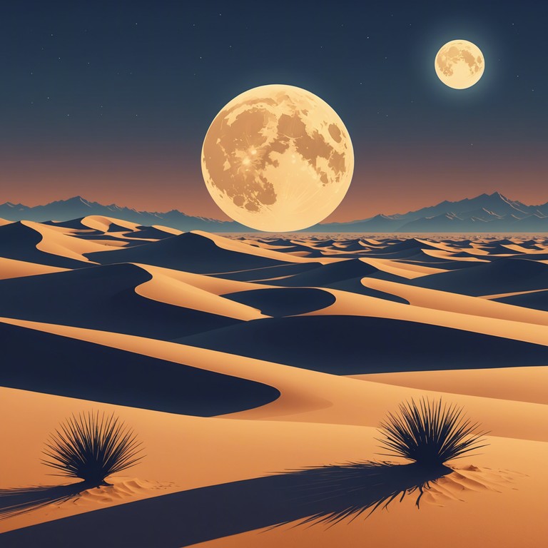 In this track, the music emulates the silent but intense atmosphere of a moonlit desert where every shadow could tell a story of ancient secrets and lurking dangers. The haunting melody played on the oud, complemented by sparse but heavy percussion, creates a sense of suspense and foreboding, perfect for an evocative soundscape that transports the listener to a mysterious middle eastern night.