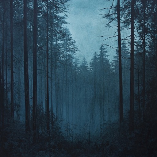 A serene yet haunting instrumental piece blending delicate acoustic melodies with dark folk elements, drawing listeners into a mysterious and peaceful forest landscape.