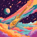 dynamic guitar driven journey through the cosmos