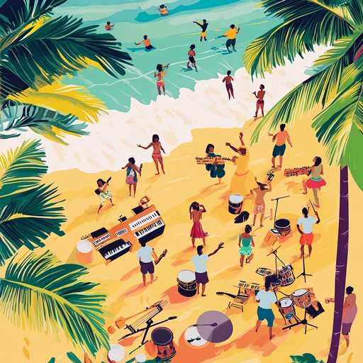 This instrumental track brings a cheerful and groovy dub vibe with island rhythms perfect for sunny days on the beach. Playful synth lines intertwine with bright percussion, driven by infectious grooves and echoing effects, creating an uplifting and carefree ambiance.