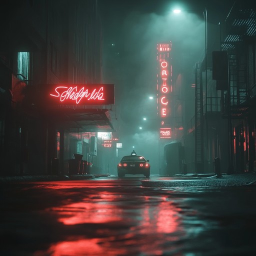 An instrumental lounge track that blends smooth jazz motifs with edgy electronic elements, creating a sophisticated yet dark atmosphere evocative of urban nightlife.