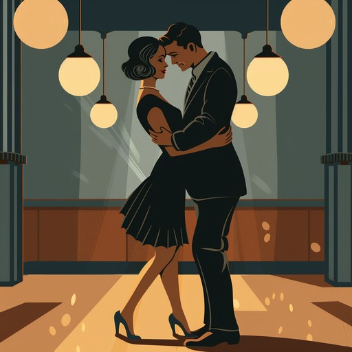 This energetic swing song features a full big band with a swinging rhythm section, bright brass, and playful woodwinds. The melody is upbeat and catchy, encouraging listeners to get up and dance. The arrangement is dynamic, with different sections of the band taking turns in the spotlight and coming together for powerful crescendos. It captures the excitement and glamour of the famous savoy ballroom in harlem during the 1940s swing era.