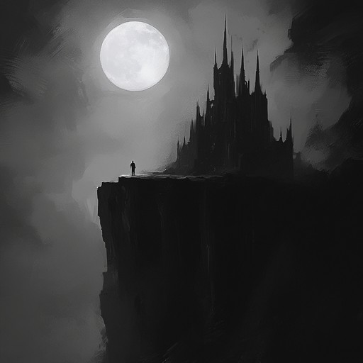 An instrumental orchestral composition that weaves haunting melodies with rich, gothic atmospheres, evoking the elegance and mystery of a moonlit castle.