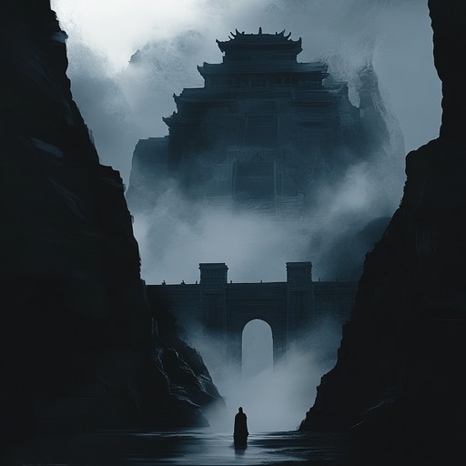 This track guides through an unsettling hindustani soundscape. Intricate sitar melodies weave a tale of ancient dread, the drone creating an undercurrent of constant tension. Each twist in the raga adds to a growing sense of unease, capturing the listener in a mystical shadow.