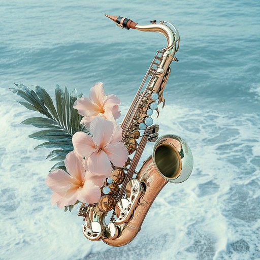 A graceful reggae track with soothing saxophone and gentle rhythms, capturing the tranquility of an island sunset.