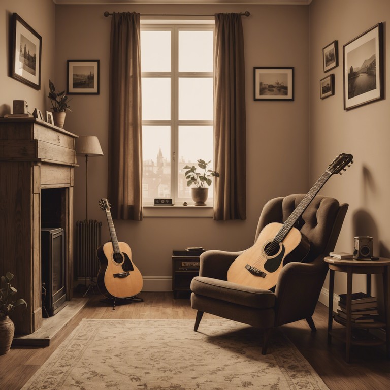 Echoes from yesterday harnesses the familiar warmth of acoustic guitar melodies intertwined with the essence of soft, reflective nostalgia, perfectly suitable for a contemplative evening or a relaxed afternoon.
