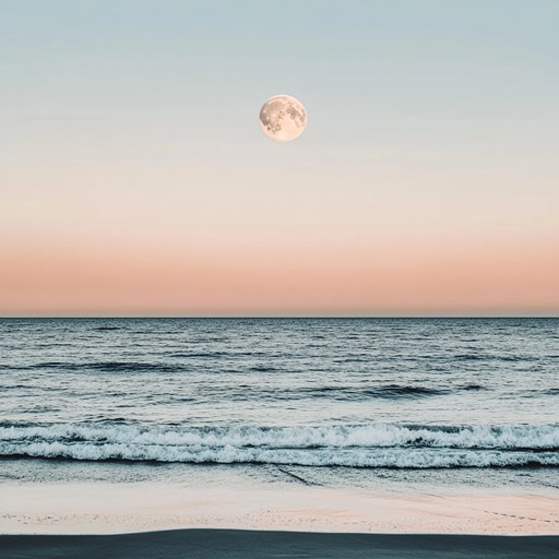 A serene musical composition that captures the calming essence of ocean waves under moonlight, offering a peaceful respite from the chaotic daily life. Pure flute melodies intertwine with subtle aquatic effects creating an immersive auditory experience akin to a moonlit stroll by the seaside.