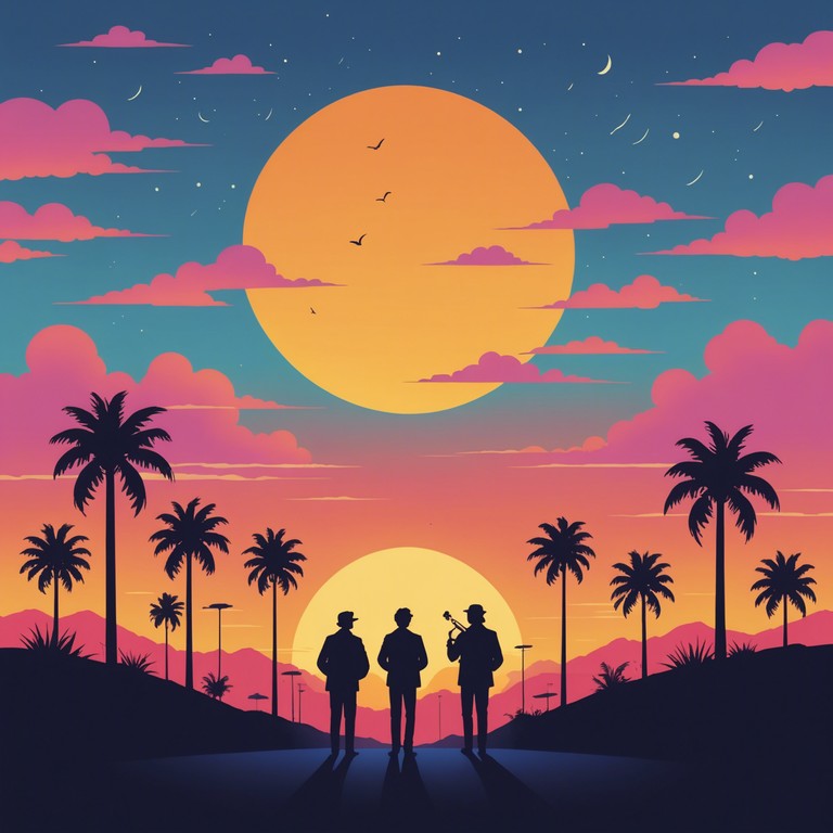 Combining a vivid spectrum of classic funk with modern influences, 'sunrise grooves unleashed' features dynamic rhythms and a lively brass section that calls back to the era of soulful funk with a contemporary twist. Layered textures and upbeat tempos create a sound that is both nostalgic and fresh, perfect for energizing listeners and igniting a positive mood.