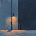 gentle guitar evokes longing in desolate urban landscape