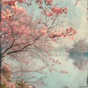 tranquil melodies painting vibrant cherry blossom scenes