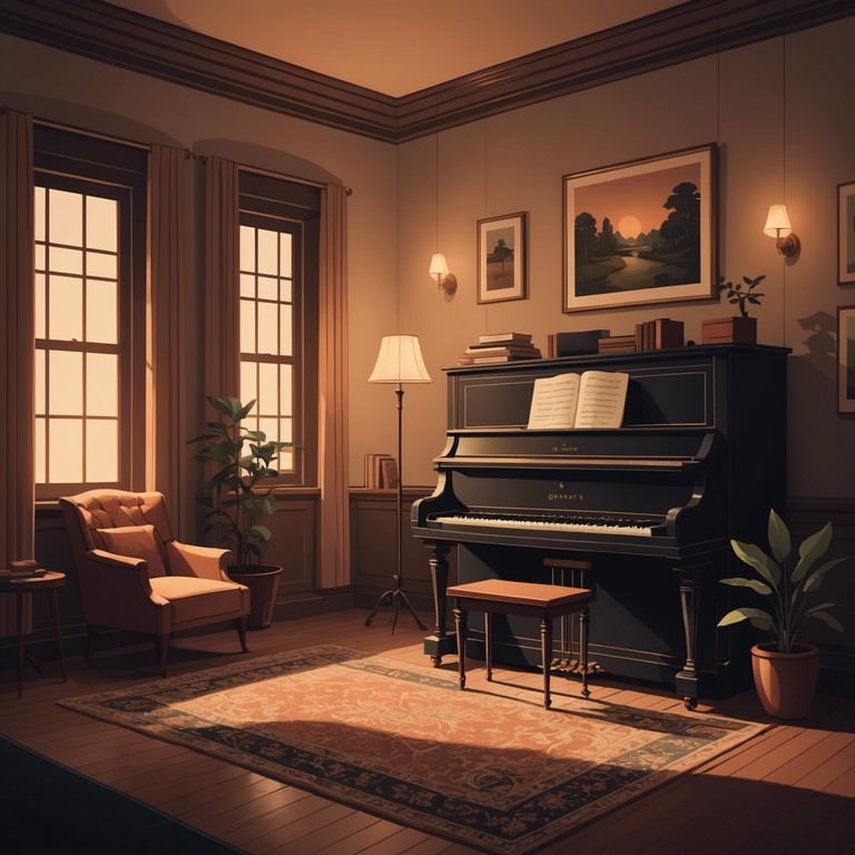 A gentle acoustic piano performance that merges soft dynamics with a touch of melancholy, creating a heartfelt connection to the past through its tender and emotive tones.