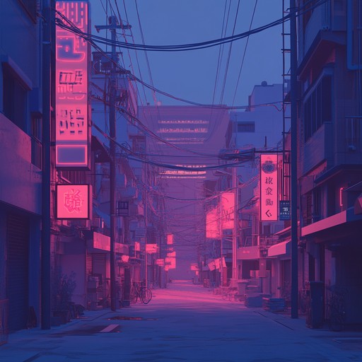 Immerse yourself in a soothing journey through a neon lit digital landscape, where gentle synths and calming beats blend to create a tranquil cyberpunk atmosphere. Perfect for unwinding or deep concentration.