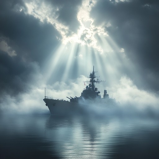 An inspiring instrumental composition that embodies the bravery and resilience of russia's naval forces, featuring dynamic orchestration and evocative melodies that honor the seafaring spirit.