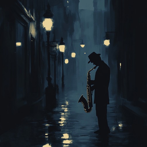 An instrumental track blending melancholic jazz harmonies with deep house rhythms, featuring emotive saxophone solos over smooth beats to evoke introspection and nostalgia