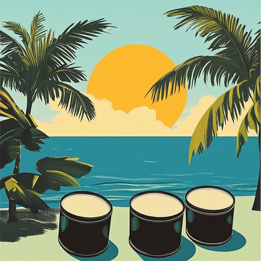 This cheerful track features energetic steel drums and rhythmic percussion, bringing the vibrant sounds of a tropical paradise to life, perfect for evoking feelings of joy and relaxation.