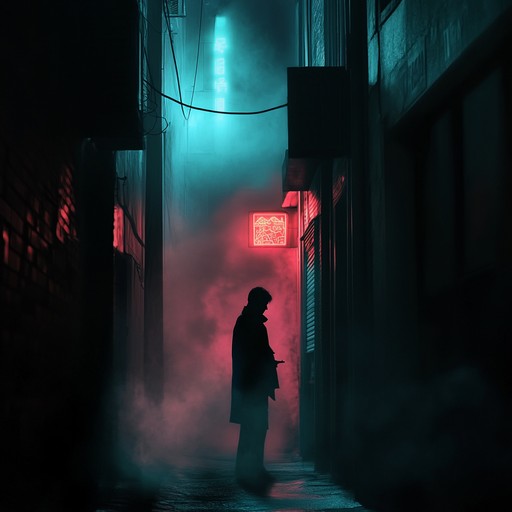 Experience a chilling, retro themed journey with eerie synths and dark basslines, capturing the mystique and tension of the 80s. This track transports you to neon lit streets filled with shadows and secrets.