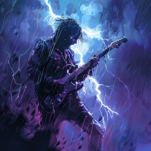 A ferocious instrumental onslaught featuring powerful guitar riffs and pounding drums, evoking the chaos and intensity of a thunderstorm. This thrash metal piece channels pure aggression and electrifying energy, making it perfect for capturing extreme intensity and raw power.