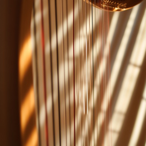 A detailed exploration of how soft harp melodies can facilitate a meditative state, enhancing mental clarity and spiritual tranquility, ideal for relaxation sessions and deep thought periods.