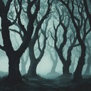 eerie gritty folk song with haunting forest soundscape