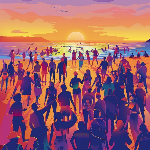 This track captures the essence of a tropical sunset party, blending traditional rhythms with contemporary harmonic styles to create a vibrant, groovy atmosphere. The music is designed to evoke the feeling of dancing on a beach as the sun dips below the horizon, mixing elements of both relaxation and exhilaration.