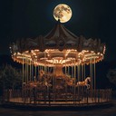 a haunting lullaby echoing through a moonlit, silent playground