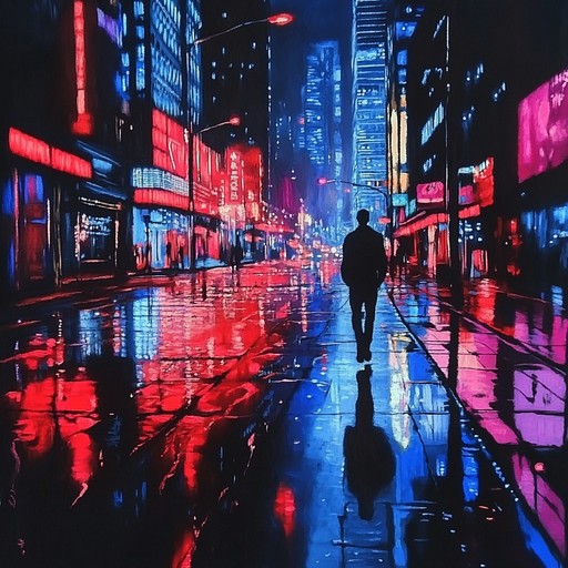 An instrumental piece that captures the essence of urban life by blending contemporary electronic beats with nostalgic undertones, painting a sonic picture of the city's rhythms, its hidden corners, and its relentless energy. The composition weaves atmospheric textures with pulsating rhythms to create a journey through the concrete jungles and silent alleyways of the modern metropolis.