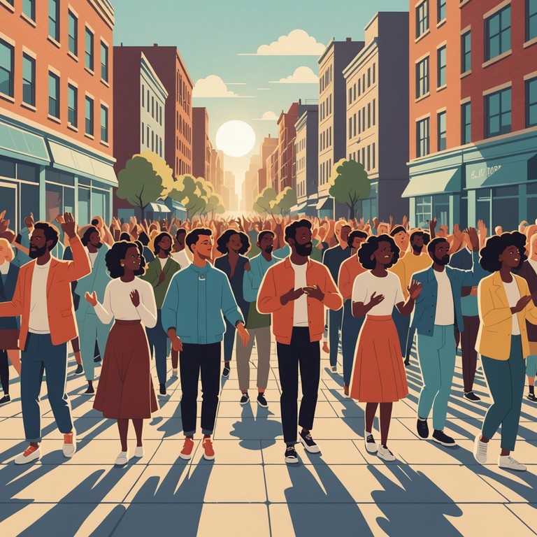 An infectious stomp track featuring rhythmic clapping and foot stomping creating an undeniable urge to join in. This dynamic piece uses simple yet powerful percussion to invoke a sense of community and energy.
