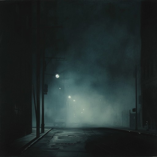 The track combines pulsating techno beats with ominous atmospheric layers, creating a dark and foreboding soundscape. A haunting synth line weaves through the mix, adding tension and dread. The relentless rhythm and eerie ambiance pull the listener into a nocturnal, futuristic world, surrounded by unseen threats.