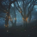 mystical sounds combining eerie ambient tones, creating otherworldly atmosphere