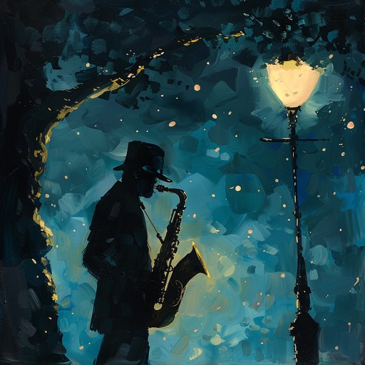 Imagine a serene nighttime scene in a bustling city where the gentle caress of a saxophone resonates through the cool air, complementing the distant urban hum with its melodic whispers. This track captures the essence of a peaceful evening where the world slows down and every note offers a comforting embrace.