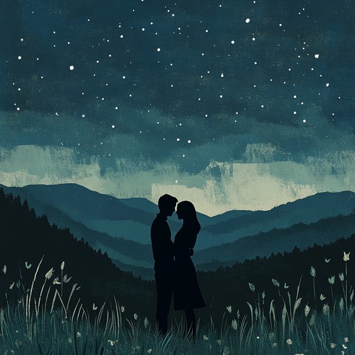 A delicate bluegrass piece evoking warm summer nights in the appalachian mountains. Gentle strumming and soft fingerpicking weave a tapestry of desire and intimacy, guiding listeners through moonlit fields and whispered secrets under a starlit sky.