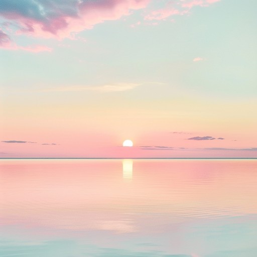 A calming synth based composition with soft, echoing melodies and gentle rhythms, perfect for unwinding and letting your mind drift. The track evokes a serene landscape painted in pastel shades by the setting sun, capturing moments of quiet reflection and peaceful ambiance