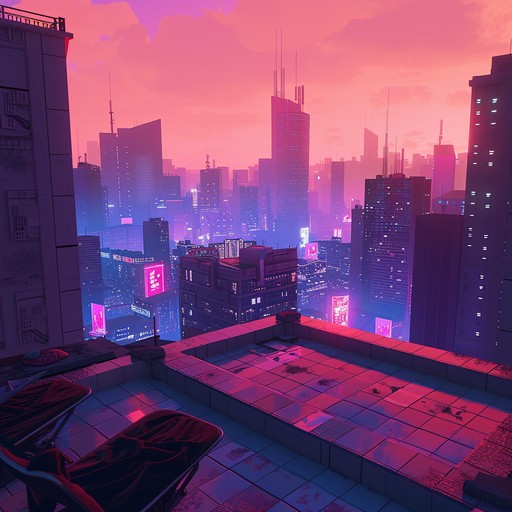 Experience a seductive journey through a neon noir city with sultry beats and captivating futuristic melodies. This track evokes passionate moods within a cyberpunk framework, blending mystery with intensity.