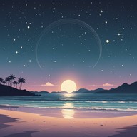 chill beats on a starry beach evening.