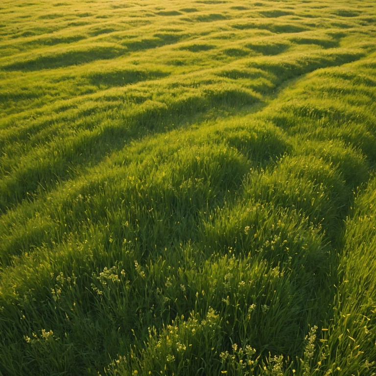 A reminiscent piece that transports the listener to quiet fields under a clear sky, where the breeze lightly hums through blades of grass, bringing calm and peace.