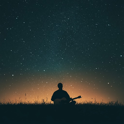 A soothing, softly plucked acoustic guitar composition designed to accompany night time stargazing or solitary evenings. The tune is crafted to reflect the peacefulness and vastness of the night sky, offering a soundtrack for reflection and calm.