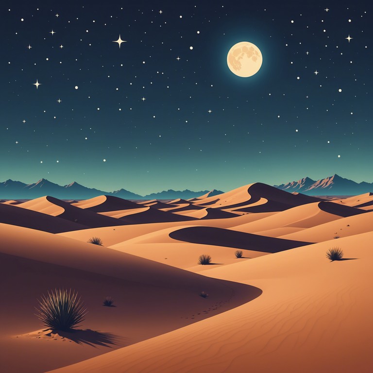 Crafted to evoke the ambiance of a mysterious, desolate middle eastern landscape, this instrumental piece utilizes traditional instruments to create a feeling of solitude and foreboding in a remote desert setting.