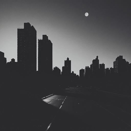 This track encapsulates the essence of a moonlit, abandoned urban landscape where only shadows move rhythmically to a deep, dark techno beat. The composition uses minimalist synthesizers to create spacious, haunting melodies interlaced with sharp bursts of electronic rhythms, evoking a sensation of roaming through a mysterious nocturnal city.