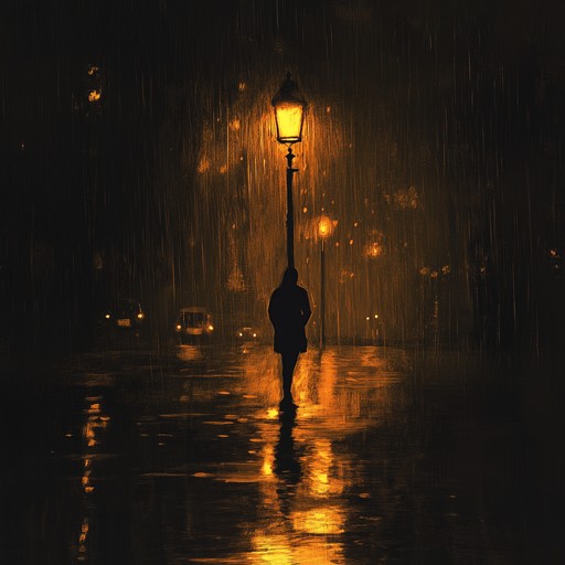 An instrumental indie track featuring acoustic guitar intertwined with ambient textures, creating a melancholic atmosphere that reflects solitude in urban nights.