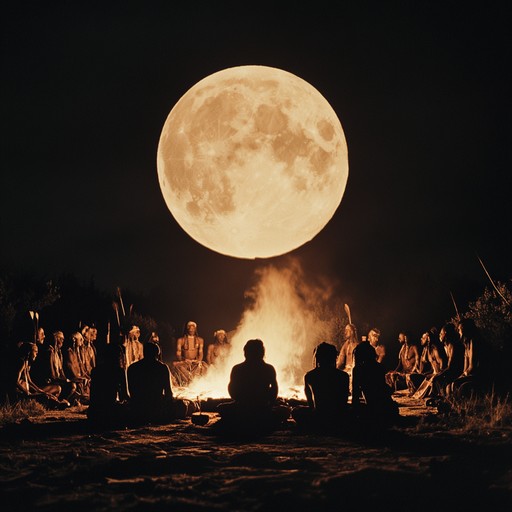 A composition utilizing deep, rhythmically intricate drums under a full moon. The primal beats summon an ancient, menacing power, leading listeners through a foreboding and mysterious tribal landscape. The darkness of the night contrasts with raw, intense energy, making this track both captivating and eerie. Perfect for evoking an atmosphere of tension and ancient rituals.