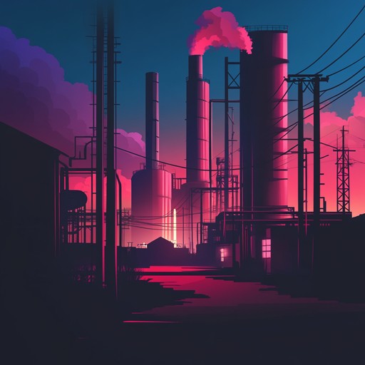 An energetic and gritty dance track featuring heavy industrial beats, distorted synths, and pulsating rhythms that drive the listener into an intense nocturnal soundscape.