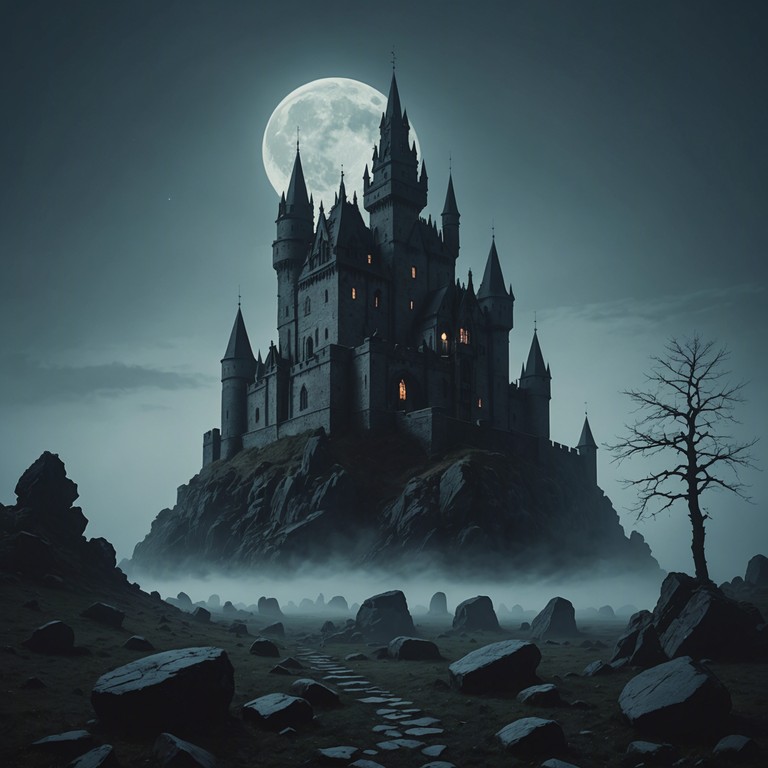 Delivering an atmosphere of loneliness and age old curses, this composition uses cello's profound depth to evoke a chilling and theatrically dark ambiance that seeps through an opera’s traditional structure, making every note resonate with the story of a time lost castle and its spectral inhabitants.