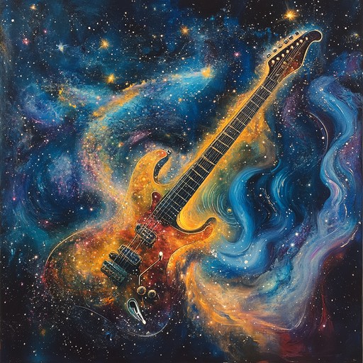 An electrifying instrumental piece that takes listeners on a bold voyage through swirling cosmic soundscapes, blending intense guitar riffs with hypnotic rhythms to evoke the vastness and mystery of the universe.