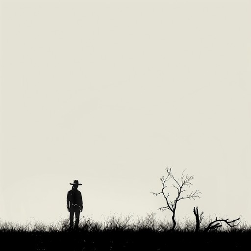 This haunting melody paints a vivid picture of a lone cowboy riding through the vast, empty prairie at dusk, lost in thought and memories of a life left behind. The slow, mournful tune carries the weight of his sorrows, while the gentle strumming of the acoustic guitar and the distant cry of a harmonica echo the ache in his heart. As the song progresses, the melody swells with the cowboy's emotions, building to a poignant climax before fading away like the last rays of the setting sun