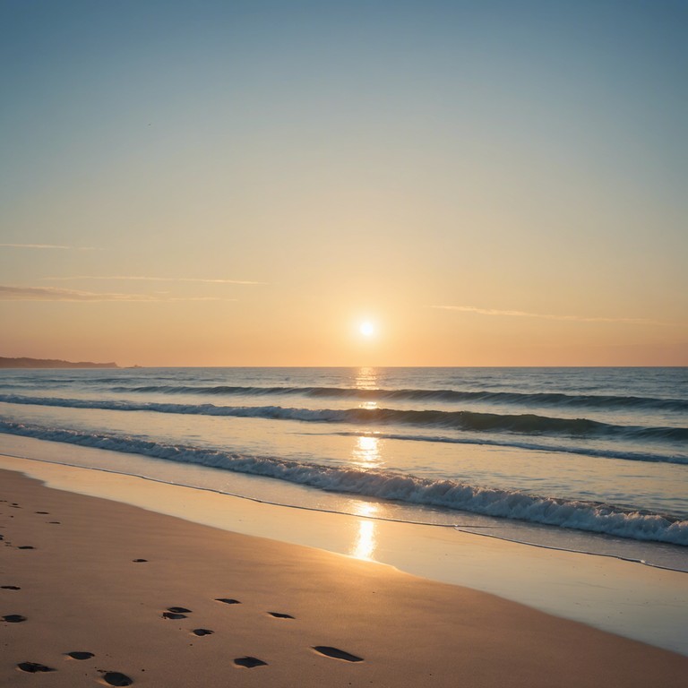 Imagine the sun gently rising over a pristine beach, evoking a sense of renewal and positivity through melodic steelpan rhythms, creating a sound that encourages, inspires, and fills the heart with joy.