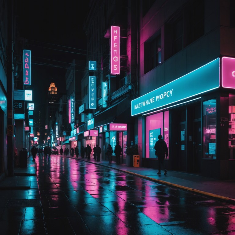 Imagine wandering through the neon lit streets of the city, thoughts racing, heart beating fast with the thrill and fright of the unknown; this music captures that essence through its energetic punk rhythm melded with soulful saxophone melodies. Ideal for evoking the feeling of a restless night.