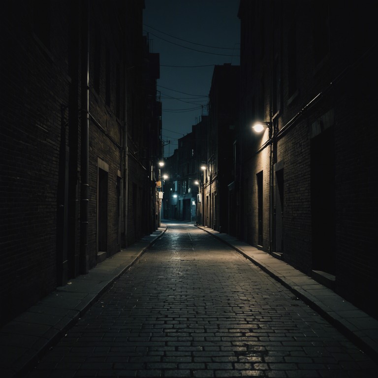 This track captures the essence of wandering through a deserted urban landscape late at night, with unsettling whispers and the distant echo of footsteps creating a haunting atmosphere. The stark, minimalistic beats mimic the solitude and eerie calm of the city wrapped in darkness, occasionally punctured by the dissonant clangs that seem to emanate from the shadows.