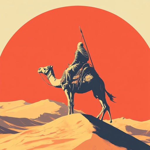 This track combines the commanding presence of middle eastern and north african music, featuring striking doumbek rhythms and evocative oud melodies. It narrates the saga of a bold caravan guided by a resolute warrior through the vast desert, inspiring an atmosphere of confidence and bravery.