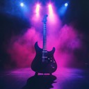 an energetic blues rock instrumental with driving guitar riffs.